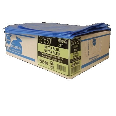 Bags-Recycling, Ecologo 35X50 Blue Strong 125/Ctn