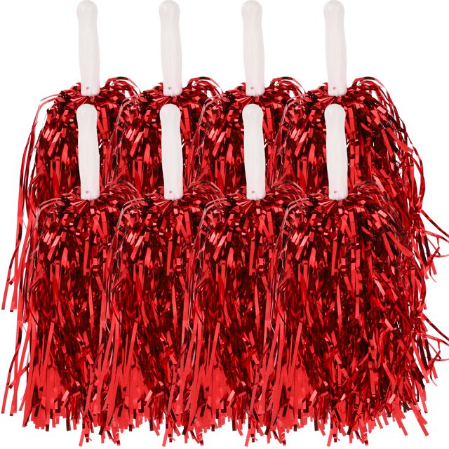 Pompon de Cheerleading Rouge pour Animaux de Compagnie Réutilisable et Vibrant Parfait pour Enfants et Adultes