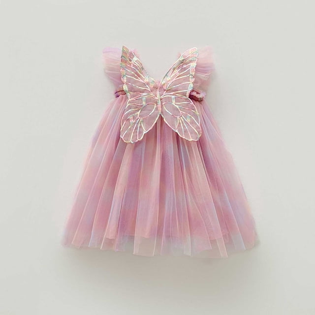 Vêtements pour Tout-Petites Filles, Robe de Noël Vêtements pour Tout-Petites Filles Robe Papillon Robes pour Bébés Filles Robe d'Automne Filles Vêtements pour Tout-Petites Filles