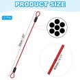 thumbnail image 2 of Uxcell Vinyl Coated Stainless Steel Cable with Loops, Flexible Wire Rope Security Chain Lanyard Lock for Outdoor Lighting Red 1/8" 1.6ft, 2 of 7