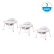 Foundations Secure Sitter 7" Feeding Chairs with Removable Tray, Easy to Clean, Stackable Feeding Chairs, 3 Pack