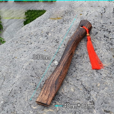 Antqov en Bois Axe Handle Pièce de Rechange Axe Handle Corde Rouge Chance Axe Handle, Accessoires pour la Maison