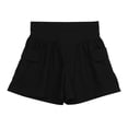 thumbnail image 4 of Womens Plus Size Shorts Tie Dye Boho Ruffle Short Pant Slacks Elastic Waisted Summer Vacation Wide Leg Pants Short, 4 of 4