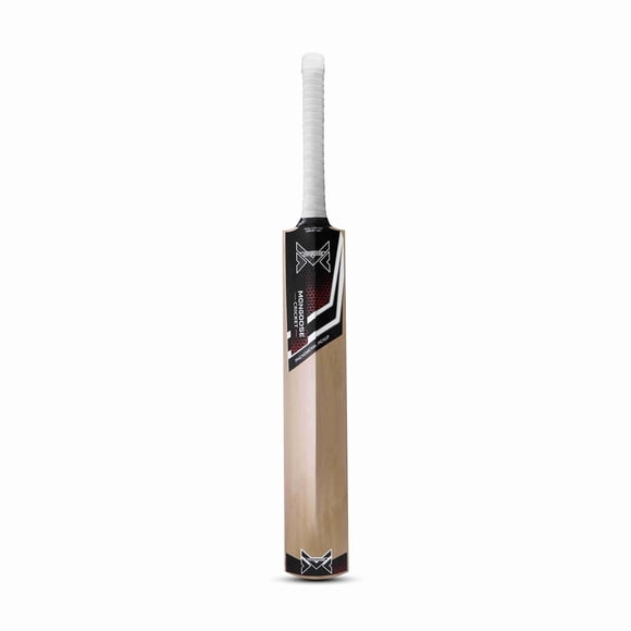 Mongoose Maximus Finest Grade English Willow Bat , Size - Long Handle | Cane Handle With Grip To Hold The Bat Firmly