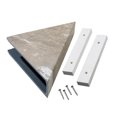 thumbnail image 1 of Palisade Vinyl Waterproof Corner Shower Shelf Venetian Marble, 1 of 7