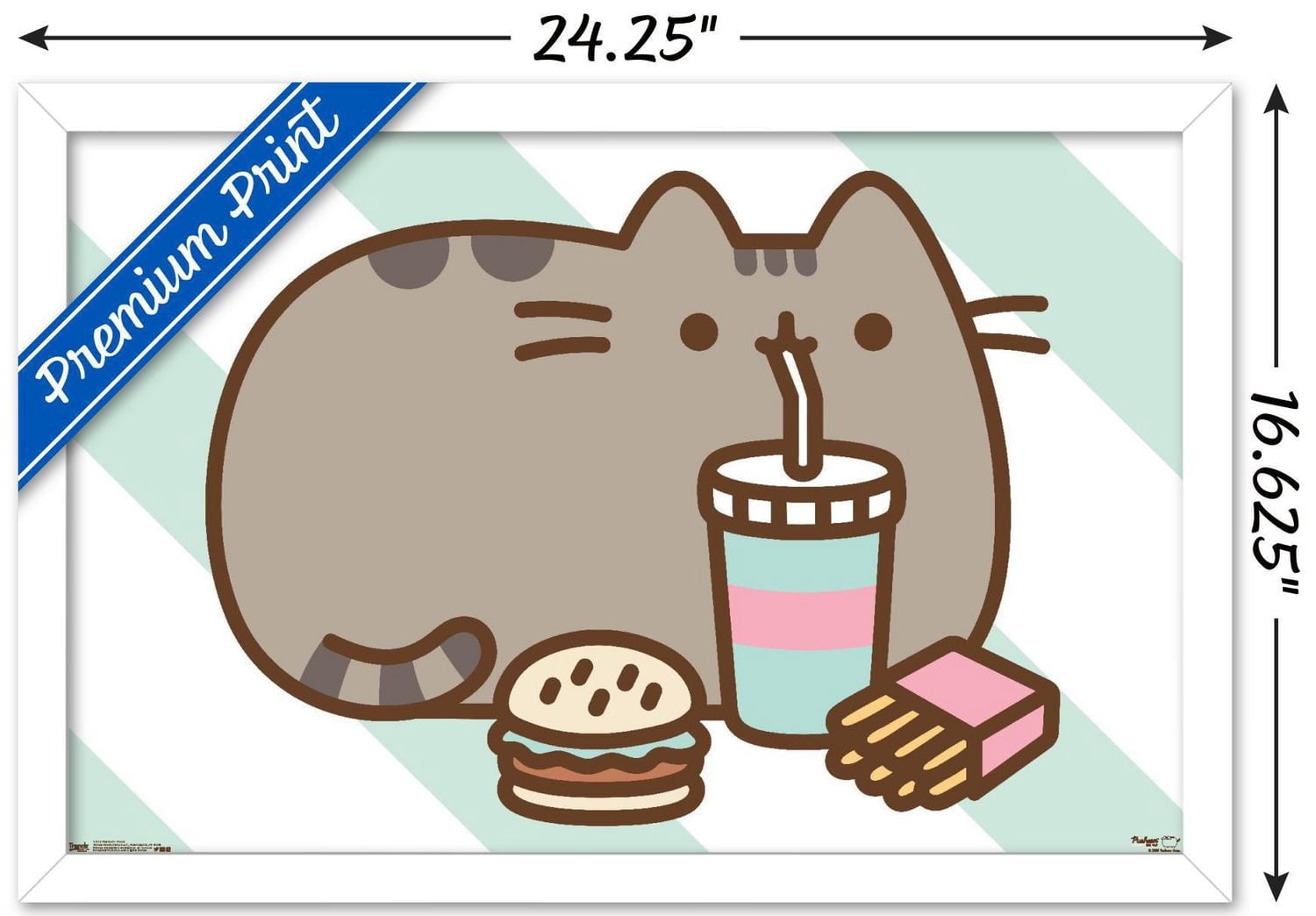 Pusheen - Food Wall Poster, 14.725" x 22.375"