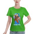 thumbnail image 1 of T-Shirt Basique à Manches Courtes pour Femmes Super Saiyan, 1 of 6