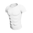 thumbnail image 4 of Decodeary Muscle Enhancer Shirt Padded Bodybuilder Suit For Men Looking Instantly Fit And For Long Time . Padded Muscle Shirt White S, 4 of 6
