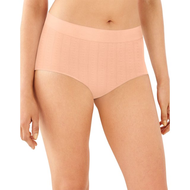 Bali Womens One Smooth U All Around Smoothing Brief, 7, Blushing Pink Pointelle