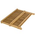 thumbnail image 2 of Folding Bamboo Dish Rack Drying Rack Drainer Plate Storage Foldable Dish Rack, 2 of 2