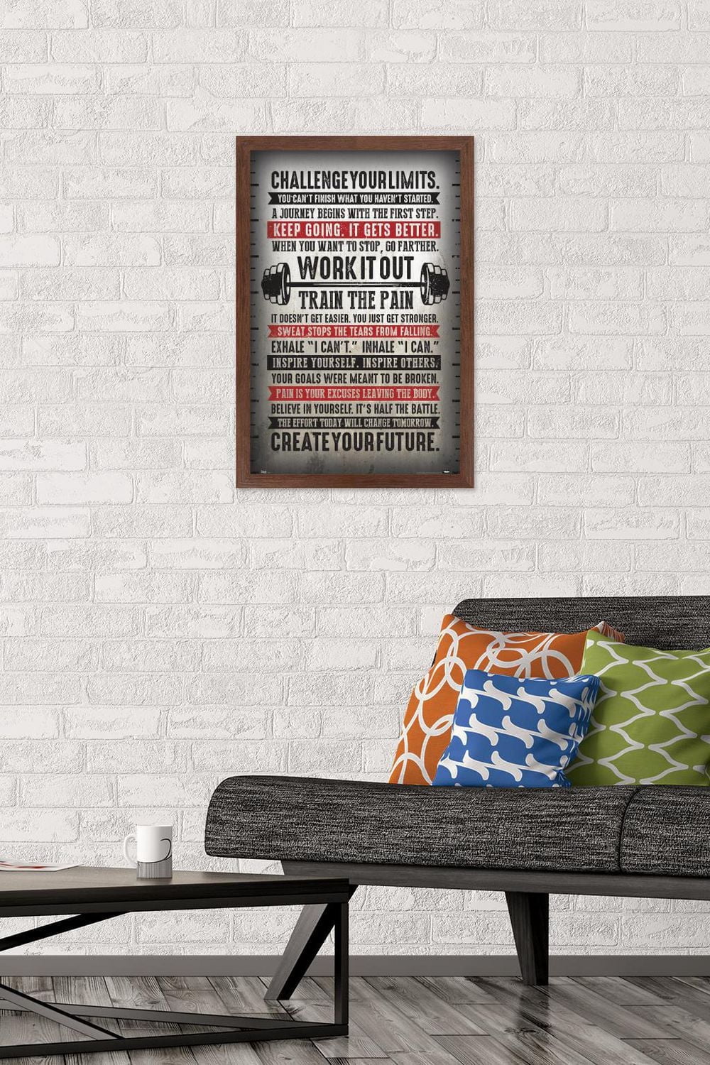 Challenge Your Limits Wall Poster, 14.725" x 22.375"