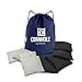 thumbnail image 3 of SC Cornhole Games Weather Resistant Cornhole Bags (Set of 8) - Professional Regulation Size- Use on Pro Corn Hole Boards or Bean Bag Toss Sets (Black/Grey), 3 of 4