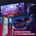 thumbnail image 3 of Faceplate For PS5 Slim Disc Edition - ABS Cover Plate Matte Skin, Includes 2 Silicone Controller Covers For Enhanced Protection, 3 of 5