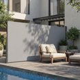 thumbnail image 2 of Outsunny Retractable Side Awning, 165" x 73" Outdoor Privacy Screen, Grey, 2 of 10