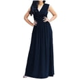 thumbnail image 1 of UPPADA Plus Size Wedding Guest Dress for Womens Short Sleeve Wedding Ball Prom Formal Dress Floor-Length Dress Cocktail Wedding Formal Wrap Dress Deal, 1 of 5