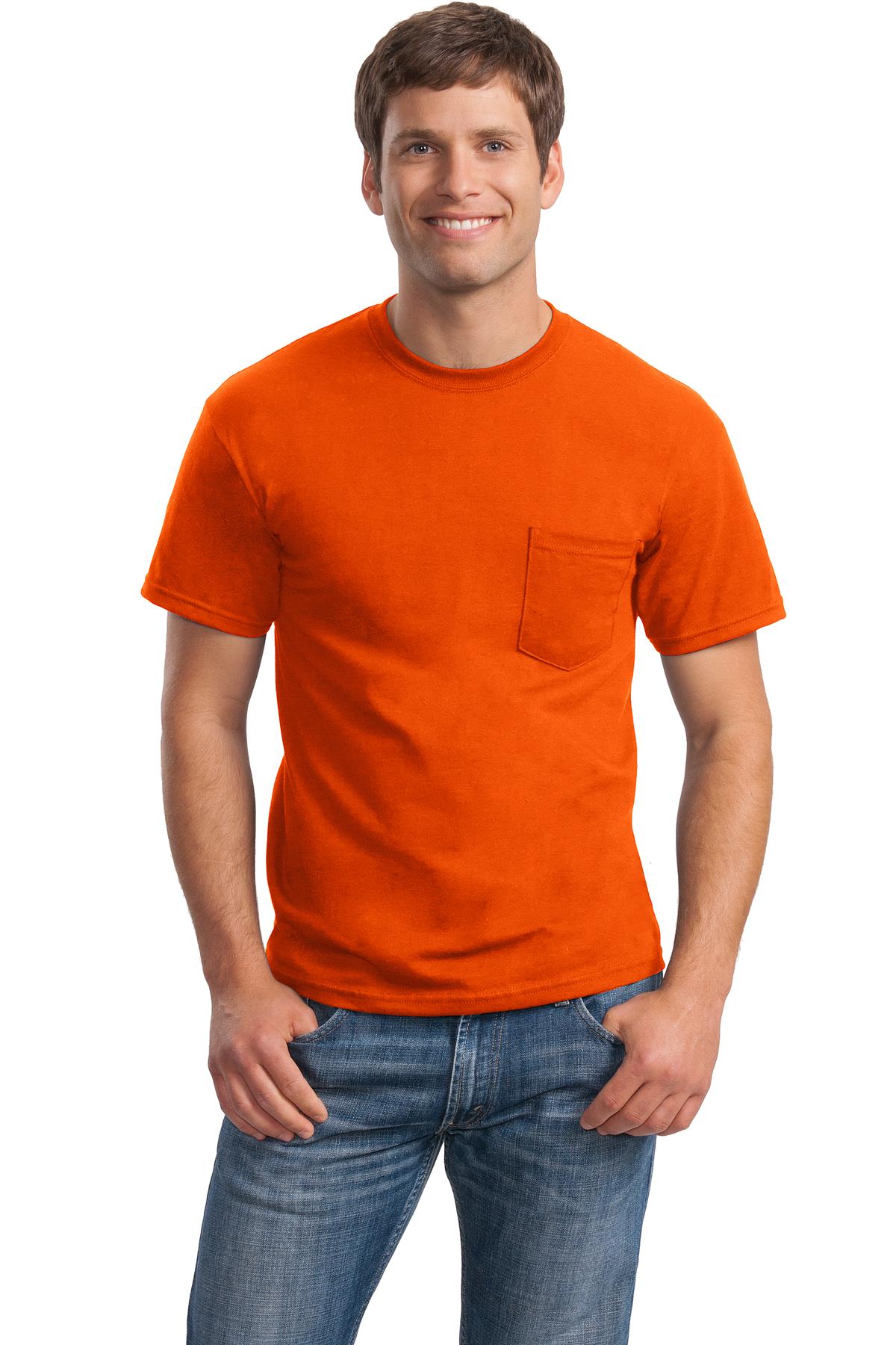 Gildan T-Shirt à Manches Courtes pour Hommes avec Poche. 8300