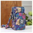 thumbnail image 1 of Woman‘s Cell Phone Bag with Large Capacity Wrist Strap Prints Design for Outdoor School Office Commute, 1 of 2