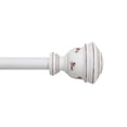 thumbnail image 1 of Mainstays 3/4” White Faux Wood Urn Adjustable Window Curtain Rod, 30”-84”, 1 of 4