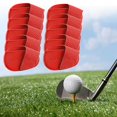 thumbnail image 4 of Baohd Golf Head Covers PU Portable Protector for Athlete Travel Golf Training Red Small, 4 of 9