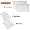 thumbnail image 1 of 400 Thread Count 4 Piece Quality Sheet Set 15 Inch Deep Pocket 100% Egyptian Cotton Stripe Pattern, 1 of 3