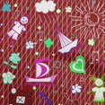 thumbnail image 1 of oneOone Velvet Maroon Fabric Kids Craft Projects Decor Fabric Printed By The Yard 58 Inch Wide, 1 of 4