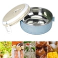 thumbnail image 1 of Lunch Bag 2 Thermal Food Stackable Insulated Stainless Steel Lunchbox for Hot Meals with Sealed Containers and Easy Carrying, 1 of 6
