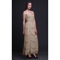 thumbnail image 4 of Bimba Robe à Bretelles Smockée en Georgette pour Femmes à Imprimé de Feuilles de Bleuet - Très Petit, 4 of 7