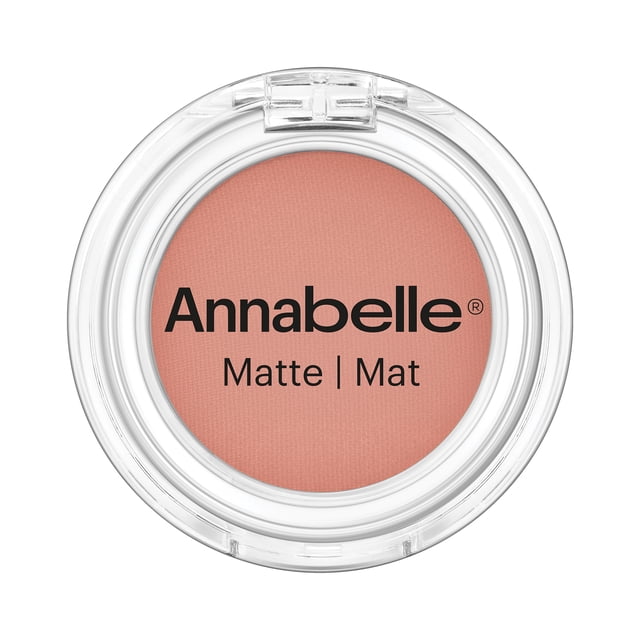 Annabelle Fard à Paupières Mat Simple en Teinte Saumon, Présenté en un compact Rond Clair avec une Finition Mate Veloutée, Doté d'Un Fard à Paupières Poudre Hautement Pigmenté et Longue Tenue, Convenant à une application Lisse, Sans Plis et à un Estompage Sans Effort.