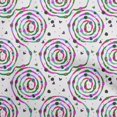 thumbnail image 1 of oneOone Georgette Viscose Green Fabric Abstract Circle Fabric For Sewing Printed Craft Fabric By The Yard 42 Inch Wide, 1 of 4