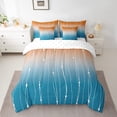 thumbnail image 2 of YST Abstract Aesthetic Gradient Ombre Comforter Set, 7-Piece, King, Watercolor Geometric, Dot and Wave Line, 2 of 4