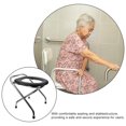 thumbnail image 3 of Reusable Commode Chair Toilet Chair Foldable Toilet Chair Toilet Seat for Pregnant Woman, 3 of 8
