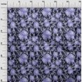 thumbnail image 3 of oneOone Rayon Bluish Violet Fabric Florals Craft Projects Decor Fabric Printed By The Yard 56 Inch Wide, 3 of 5