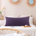 thumbnail image 2 of REGALWOVEN Brushed Microfiber Pillowcase Body Pillow Pillowcase, Standard Plum, 2 of 9