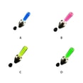thumbnail image 3 of Ruiboury LED Wheel Line Light Decorations Cycling Elements Equipment Flash Lamps Safety Waterproof Bike Decoration Parts Blue Shell Blue light 1Set, 3 of 6
