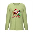 thumbnail image 4 of Qertyioot Chandail à Imprimé de Noël d'Hiver pour Femmes, Manches Longues, Col Rond Décontracté, Haut Mode à Enfiler, 4 of 6