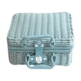 thumbnail image 1 of SDNall Retro Imitation Rattan Storage Box for Photos and Home Decor, Portable Organizing Box with Cotton Lining for Photography Props and Wedding Souvenirs, 1 of 7