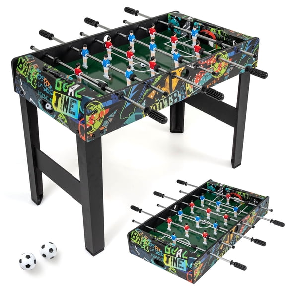 Costway 37" Mini Foosball Table 2-in-1 Game Table with Detachable Legs for Tabletop