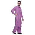thumbnail image 4 of Atasi Kurta Pathani Pyjama Kurta Pyjama de Mariage pour Garçons Vêtements d'Été, 4 of 5