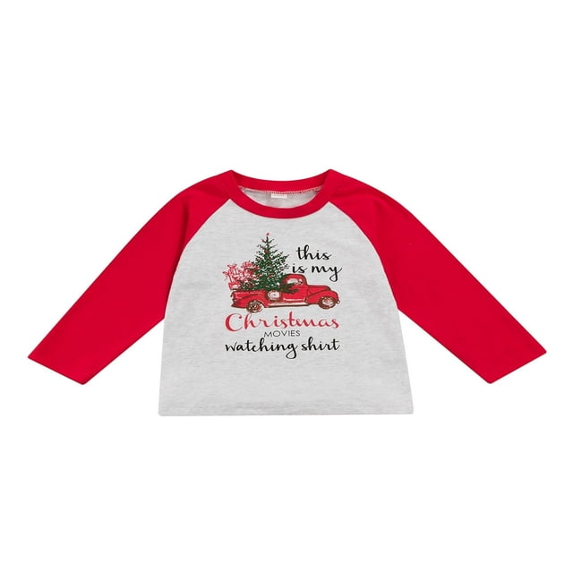MesaSe Enfants T-Shirt de Noël O-Cou à Manches Longues Pull-Overs
