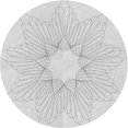 thumbnail image 1 of Ahgly Tapis d'Intérieur Lavable en Machine Carré Transitionnel Gris Platine, 3 Pieds Carré, 1 of 7