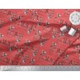 thumbnail image 3 of Soimoi Poly Georgette Fabric Floral Love Text Print Fabric by the Yard 52 Inch Wide, 3 of 5
