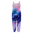 thumbnail image 3 of MIASHUI Rompers for Girls Casual Starry Sky Printed Sleeveless Jumpsuits Baggy Overalls,Light Purple,2-3 Years, 3 of 4