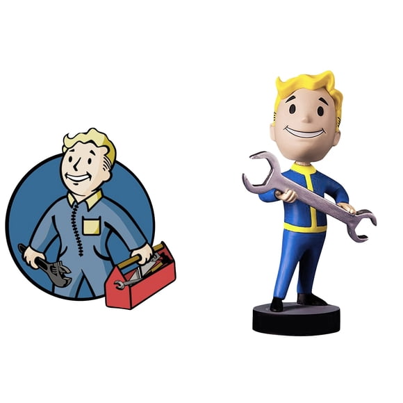 5,9 Pouces Fallout New Vegas - New Fallout Merch Vault Boy, Fallout Merch Fallout Series Objets de Collection Figurine d'Action Cadeaux d'Anniversaire pour Fans de Jeux Enfants Adultes