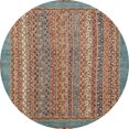 thumbnail image 1 of Ahgly Company Indoor Round Abstract Green Oriental Area Rugs, 6' Round, 1 of 6