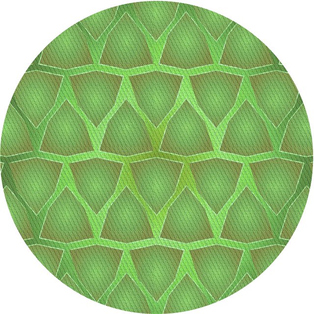 Ahgly Tapis d'Intérieur Lavable en Machine Carré Transitionnel Vert Lime Foncé, 3 Pieds Carré