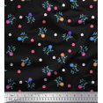 thumbnail image 1 of Soimoi polyester Crepe Fabric Aster Floral Printed Fabric 1 Yard 42 Inch Wide, 1 of 3