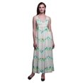 thumbnail image 1 of Bimba Robe Longue Chic Imprimée Teinture sur Nœuds pour Femmes, Style Bohème, Maxi d'Été, Tenue de Plage - Petit, 1 of 6