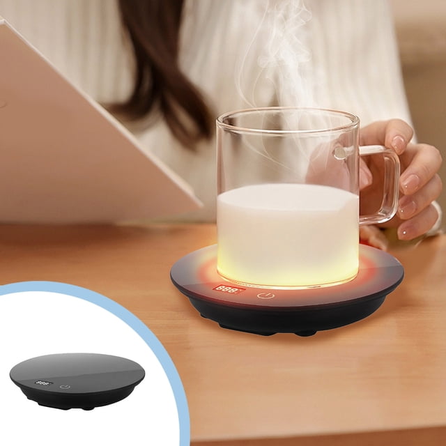 Birdeem Coffee Mug Warmer for Desk,Digital Display Cup Warmer with Three Temperature Settings,Portable Electric Beverage Warmer for Office and Home Use