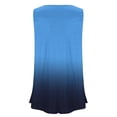 thumbnail image 4 of fatyb Débardeurs pour Femmes Grande Taille Couleur Dégradée Sans Manches Tunique Fluide Décontractée Col Ras du Cou Blouses Amples, 4 of 5