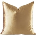 thumbnail image 1 of Velvet Gold Cushion Cover - Perfect Size and Fit, 1 of 7